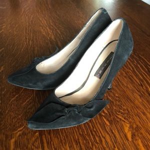 Steve Madden Black Suede Heels